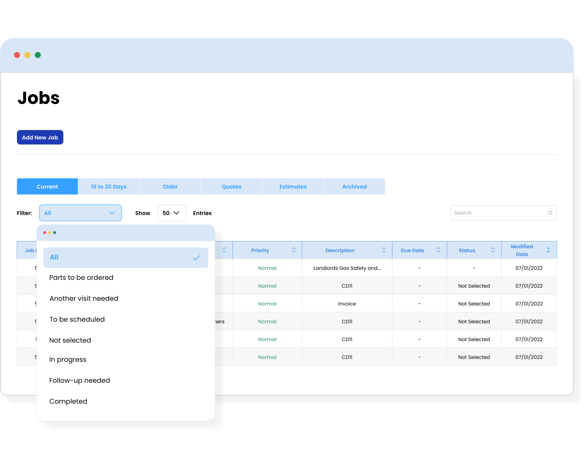 Custom-Job-Status-Job-Management-App-min Custom Job Status - Job Management App