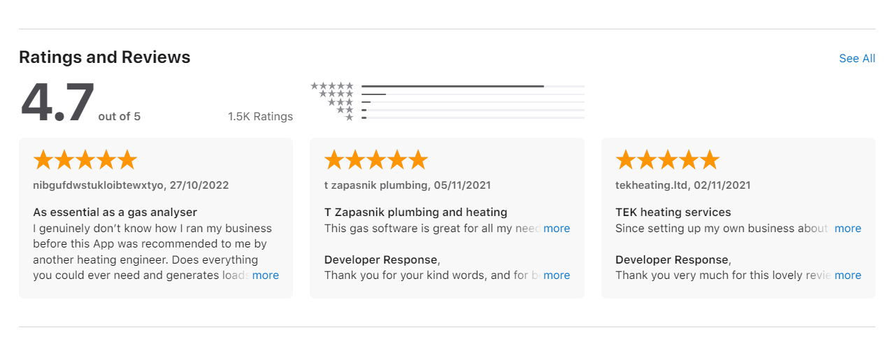 example of reviews Example of reviews