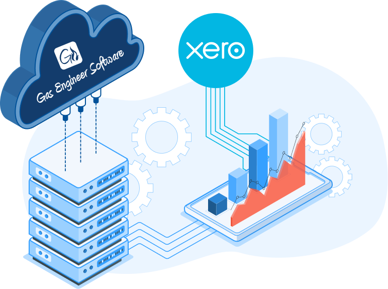 Xero Integration_Illustration Integrate your Gas Engineer Software account with your Anton gas analyser