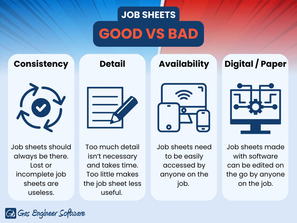 Good vs bad job sheets A few ways to differentiate good and bad job sheets.