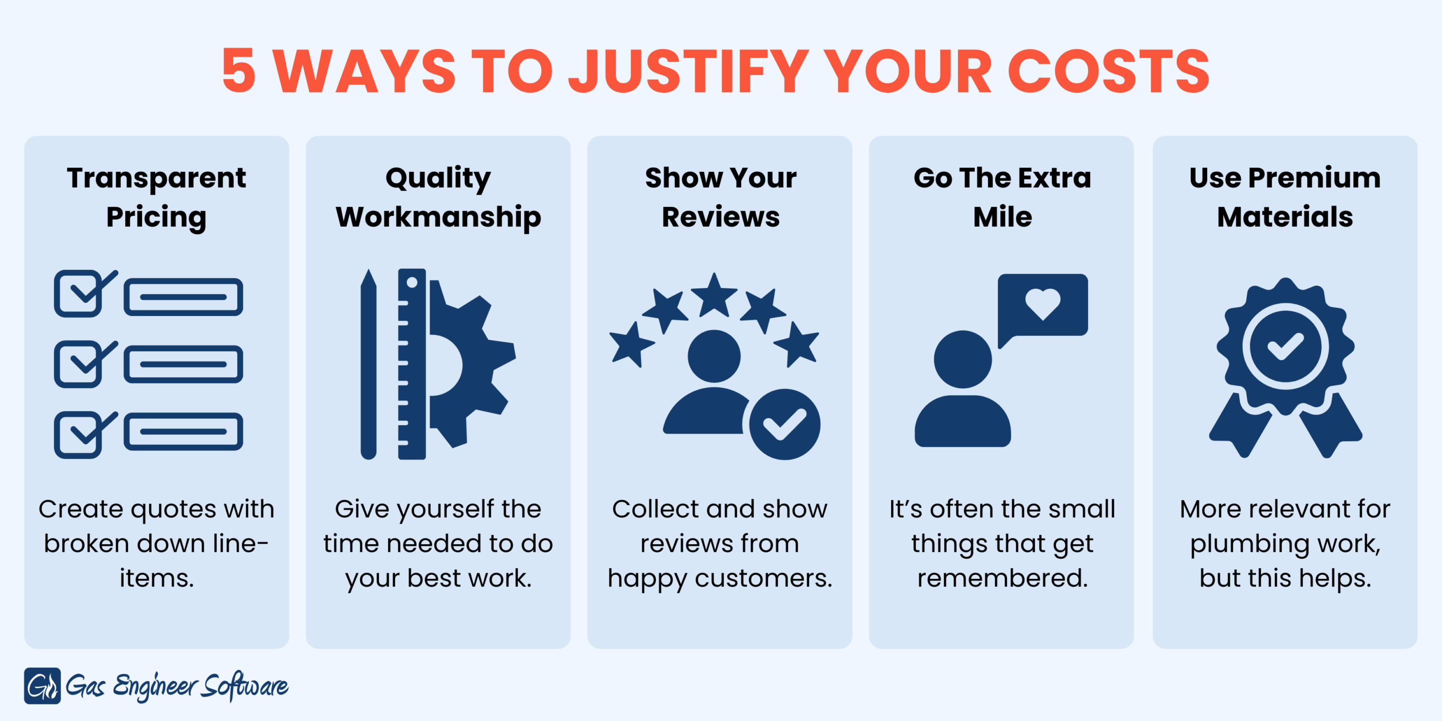 5 ways to justify your costs 6 Ways to justify your costs