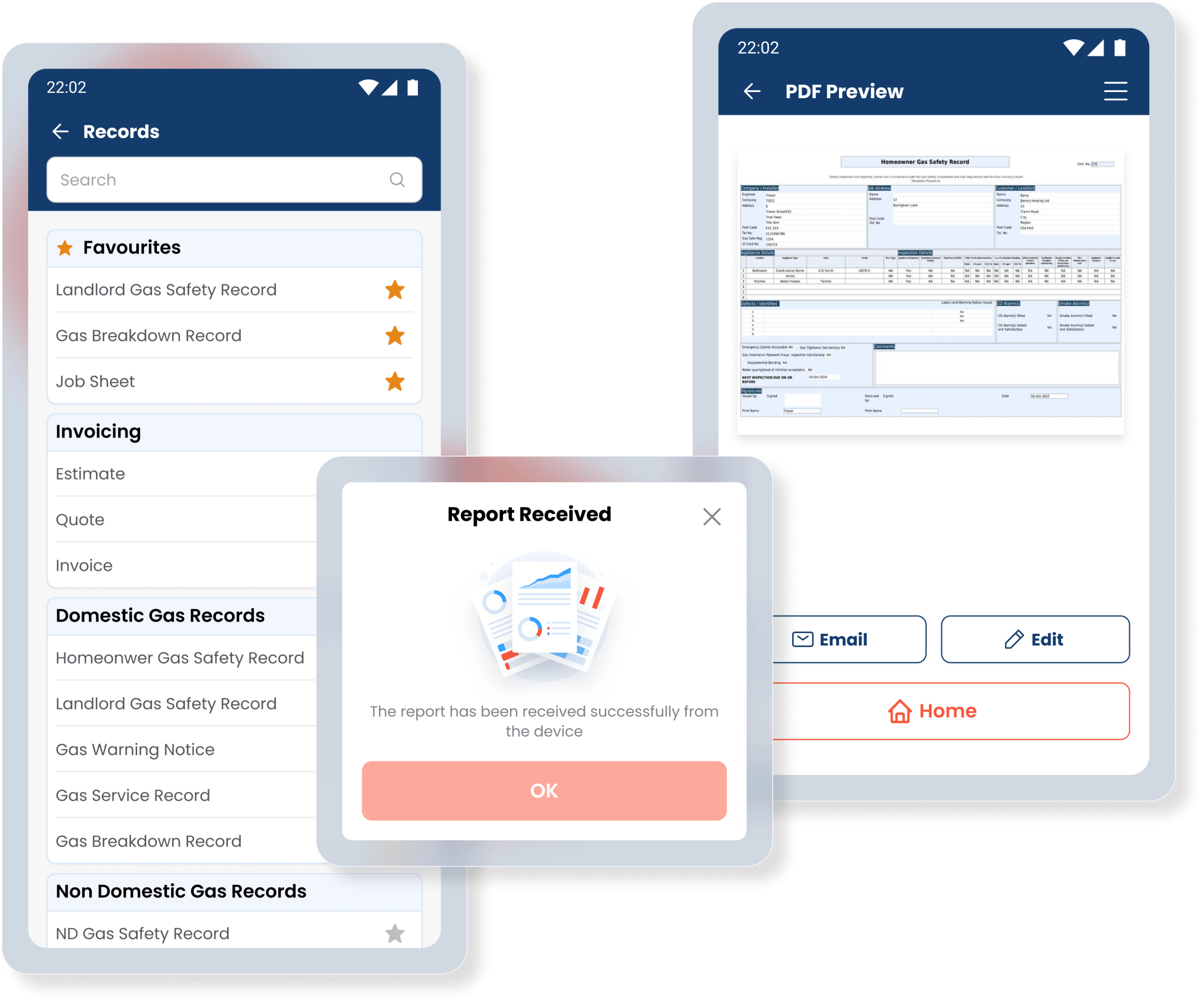 Homepage - 2-min Job Management App Works on Mobile