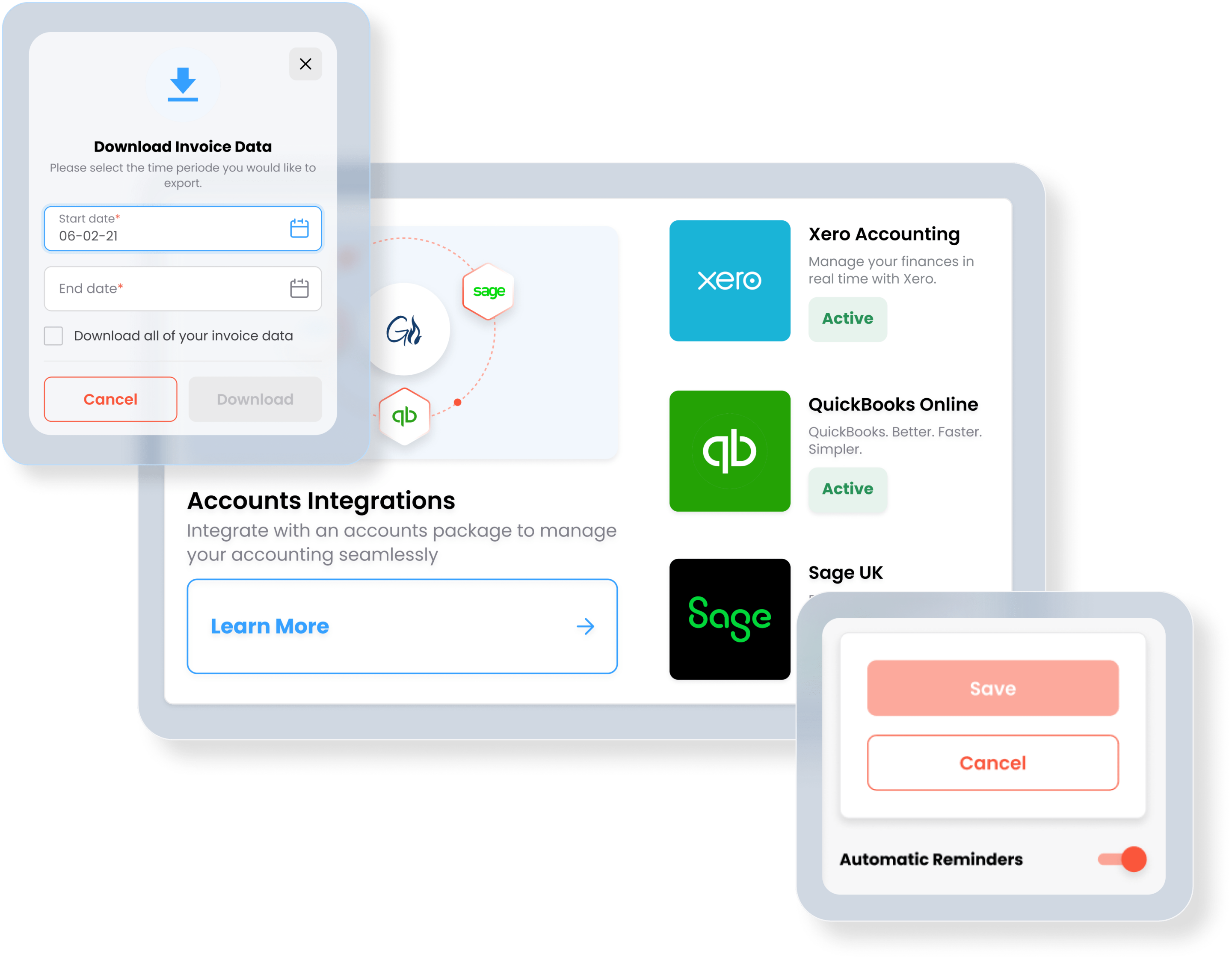 Invoices - 3-min See in real-time the status of all invoices and chase late payers with automated reminders