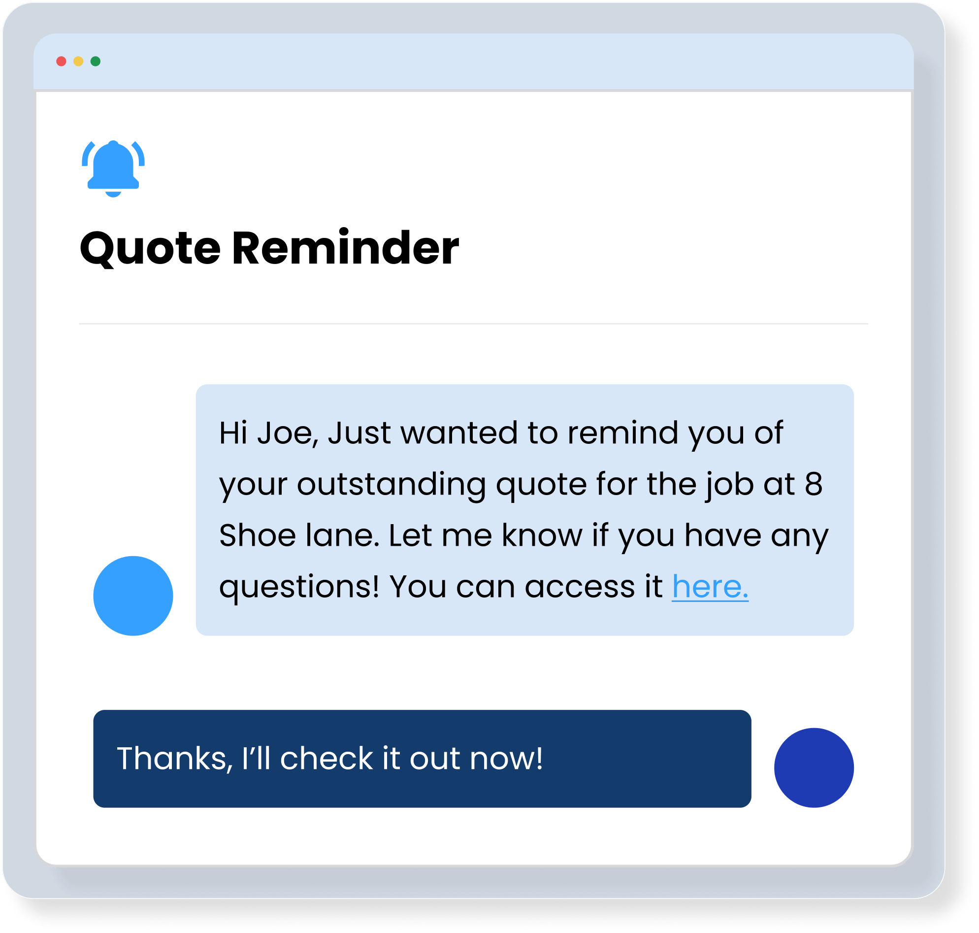 Automated reminder - 3 Quote reminders help you win more quotes
