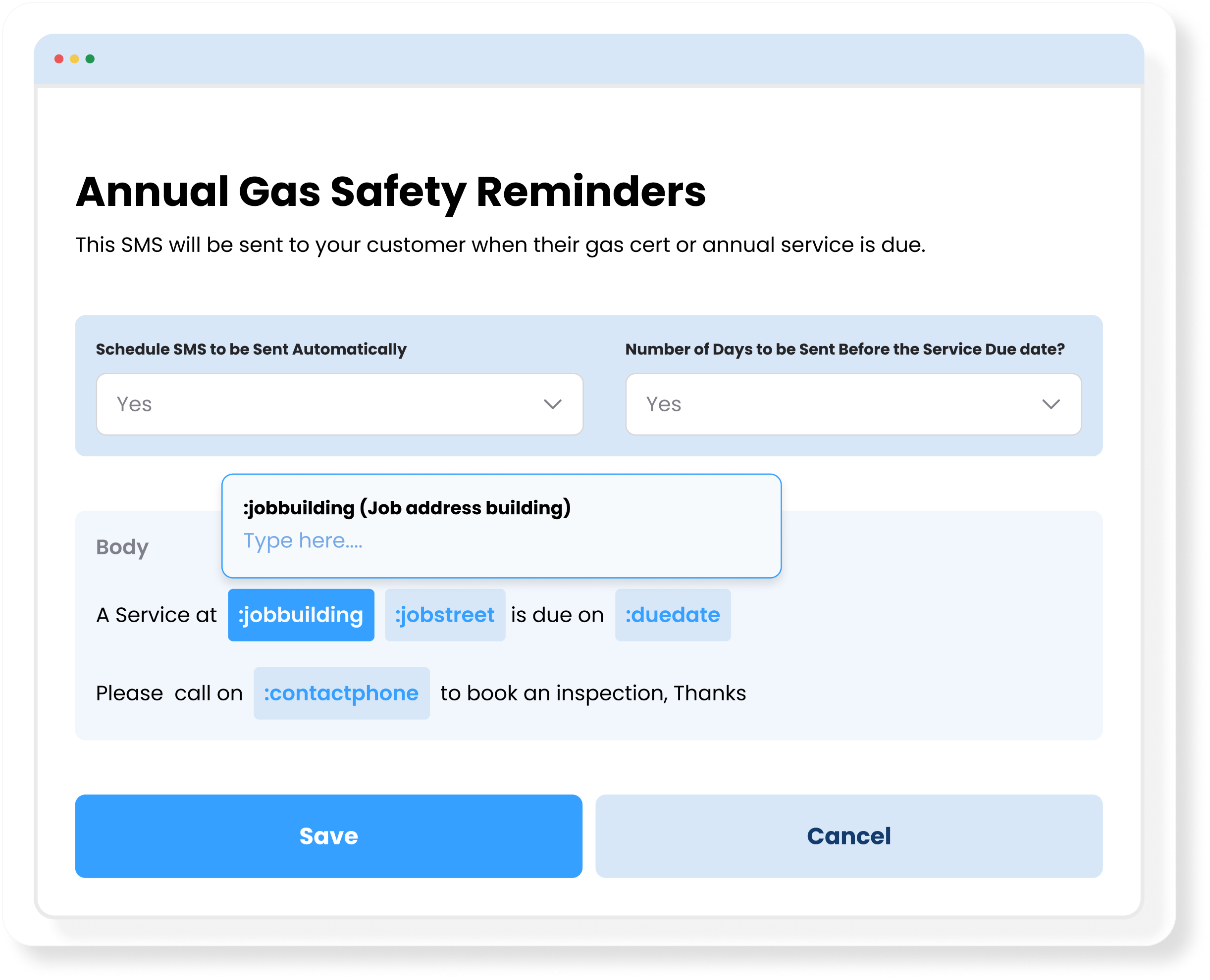 Automated reminder_header