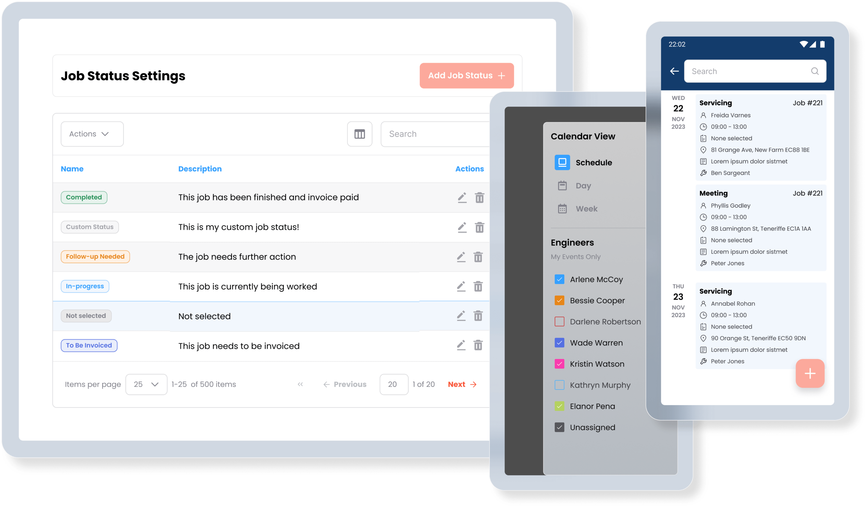 Scheduling - 1 Schedule the right jobs to the right engineer