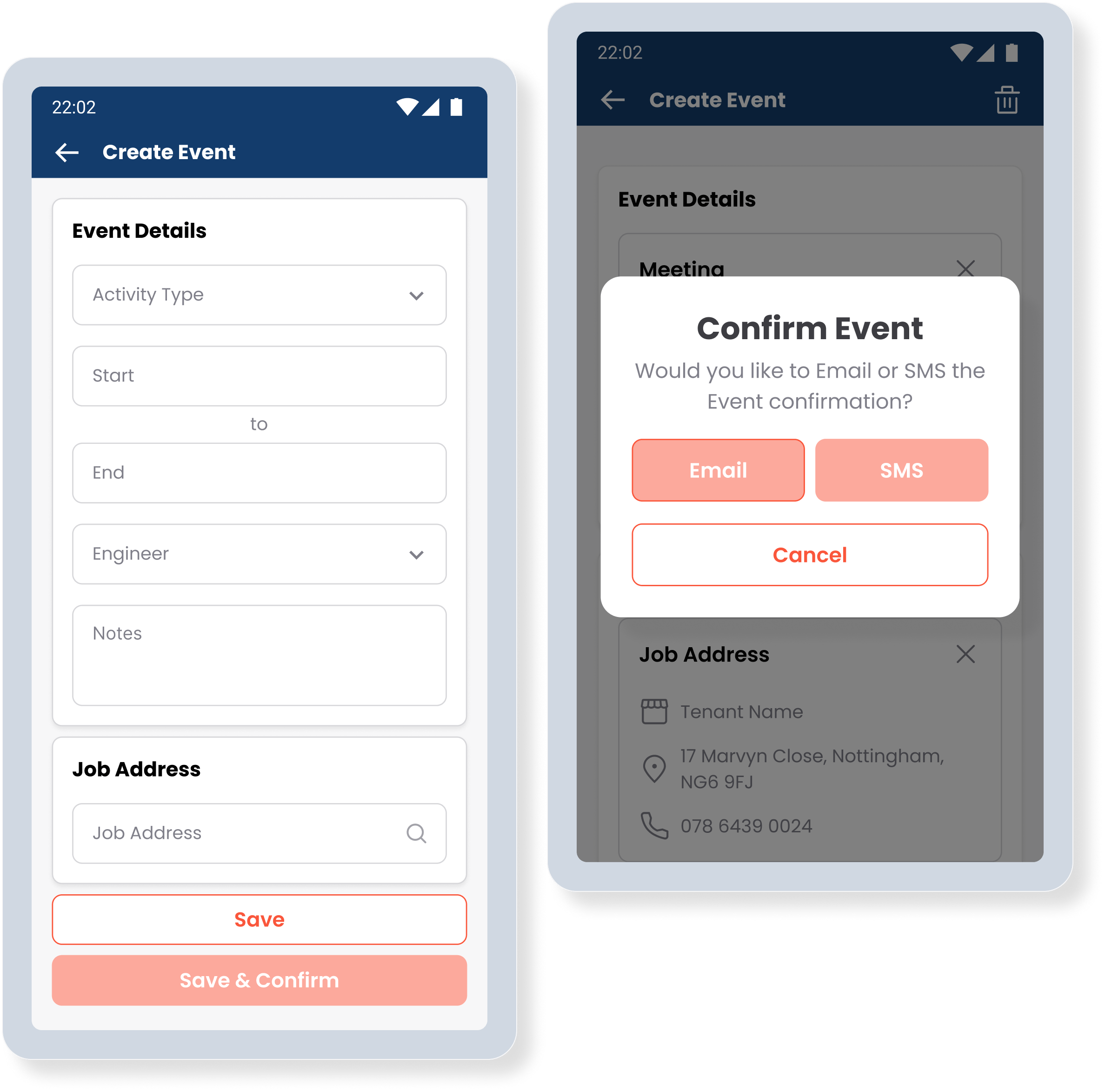 Scheduling - 3 Job management - Schedule and book a new job