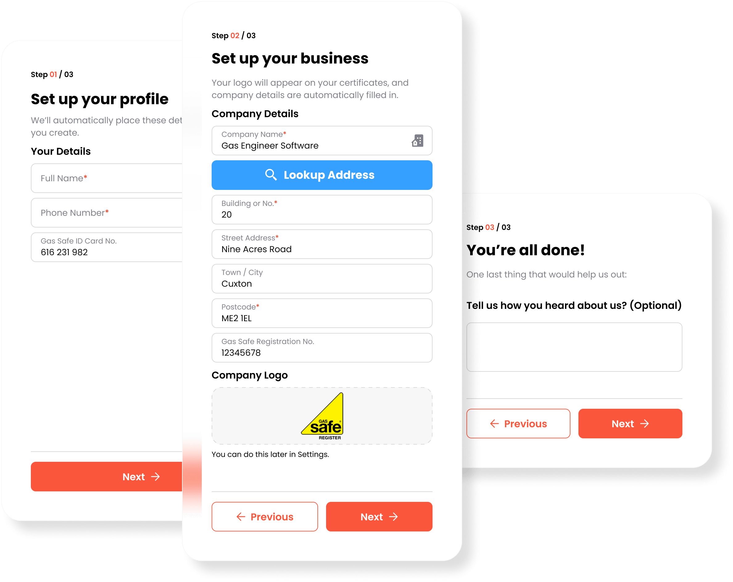 Gas Engineer Software Quick Setup-min Job Management App Works on Mobile