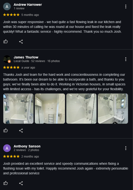 Example reviews